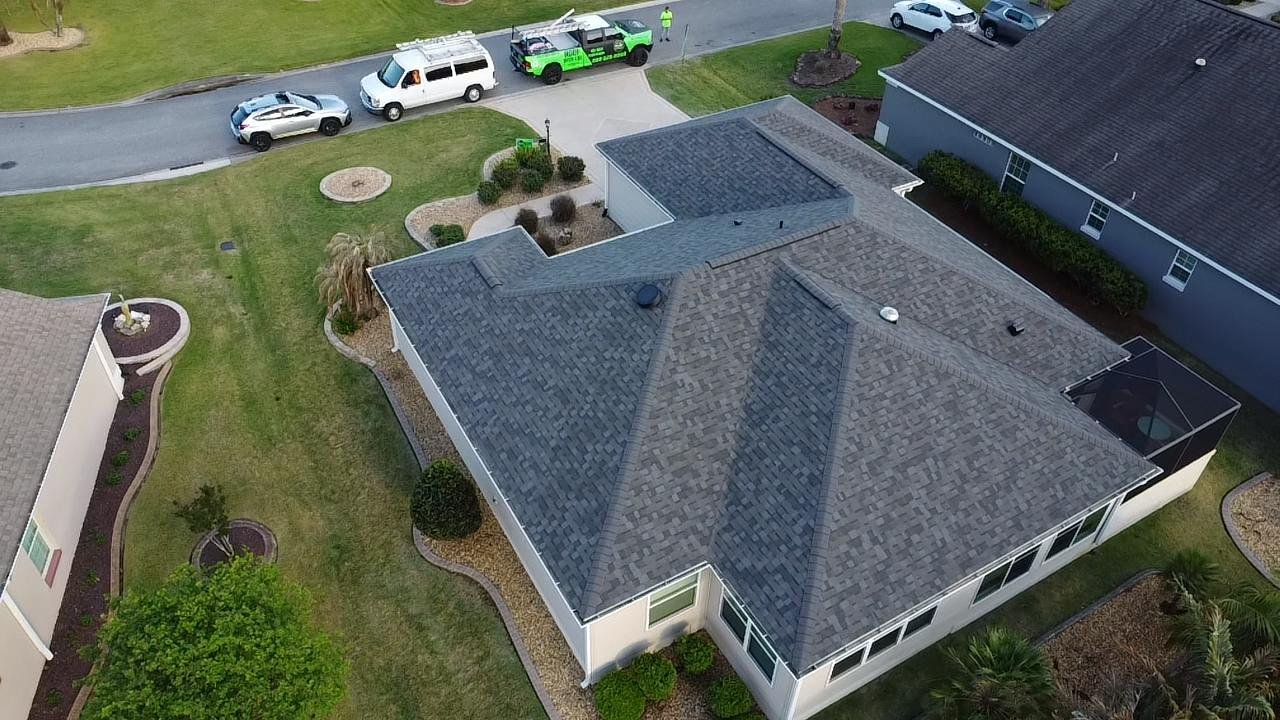 Completed roof project
