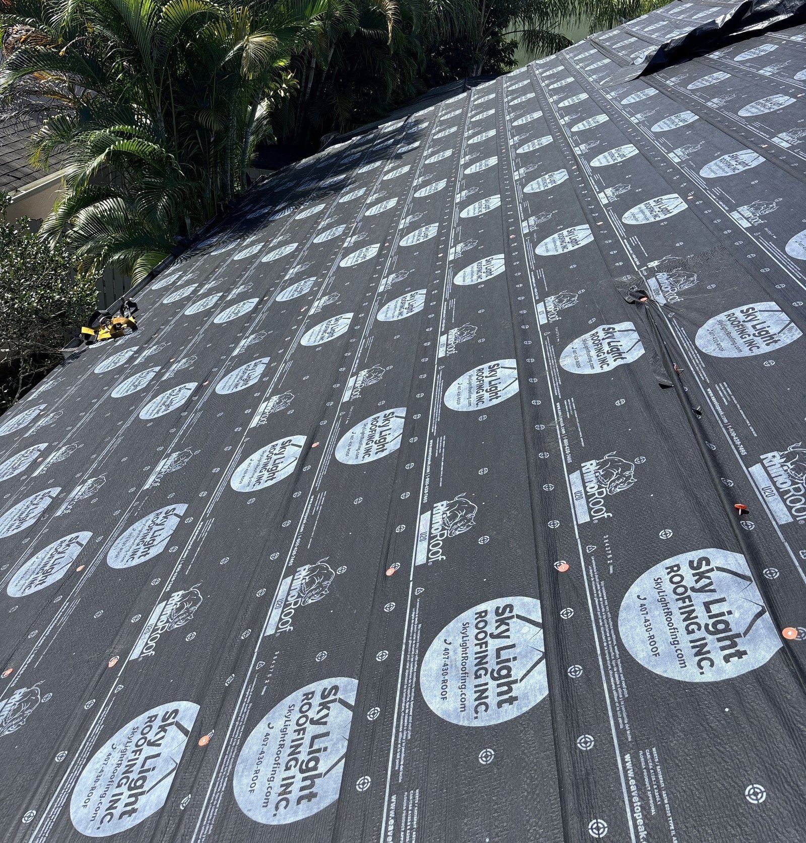 Roof underlayment installation